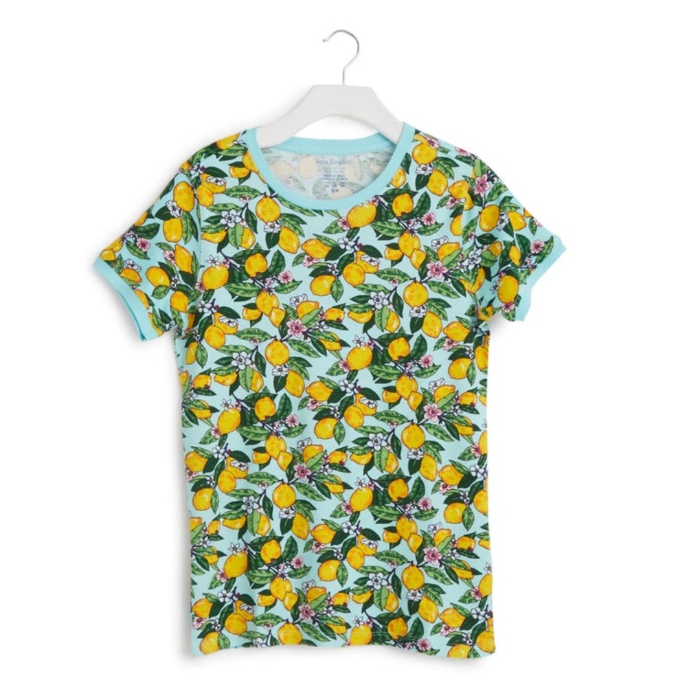 Vera Bradley Cotton Lemon PJ Top NWT